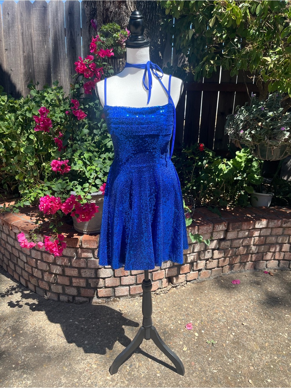 Blue Sequin Dress
